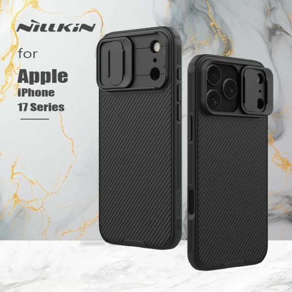 ⁦For iPhone 17 Pro Max / 17 Air Nillkin Case Soft Edges Camshiled Pro Camera Slide Cover Protection Back Cover for iPhone 17⁩ - الصورة ⁦3⁩