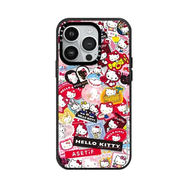 ⁦Sanrio Hello Kitty Clear Phone Case For iPhone 17 Air 16 15 14 13 Pro Max With MagSafe Acrylic Anti-drop Shockproof Back Cover⁩ - الصورة ⁦2⁩