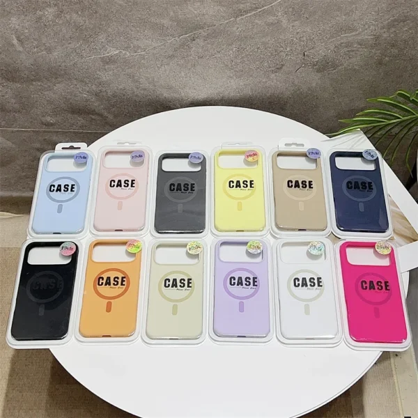 ⁦Luxury Official Original Silicone Magsafe Magnetic Phone Case For iPhone 17 Air 16 15 14 13 12 11 17 Pro Max Must Haves Cover⁩ - الصورة ⁦6⁩