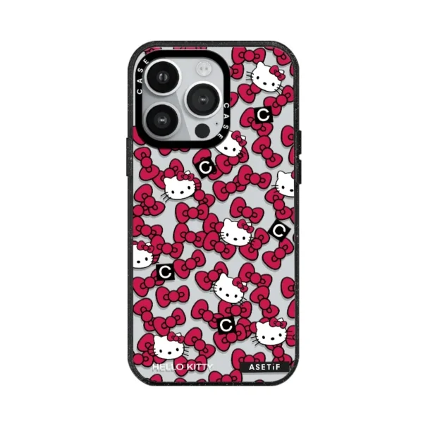 ⁦Sanrio Hello Kitty Clear Phone Case For iPhone 17 Air 16 15 14 13 Pro Max With MagSafe Acrylic Anti-drop Shockproof Back Cover⁩ - الصورة ⁦3⁩