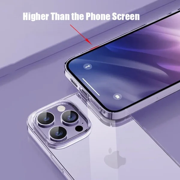⁦Transparent Phone Case For iPhone 16 11 12 13 14 15 Pro Max Soft TPU Silicone For iPhone XS Max XR 8 7Plus Back Cover Clear Case⁩ - الصورة ⁦3⁩