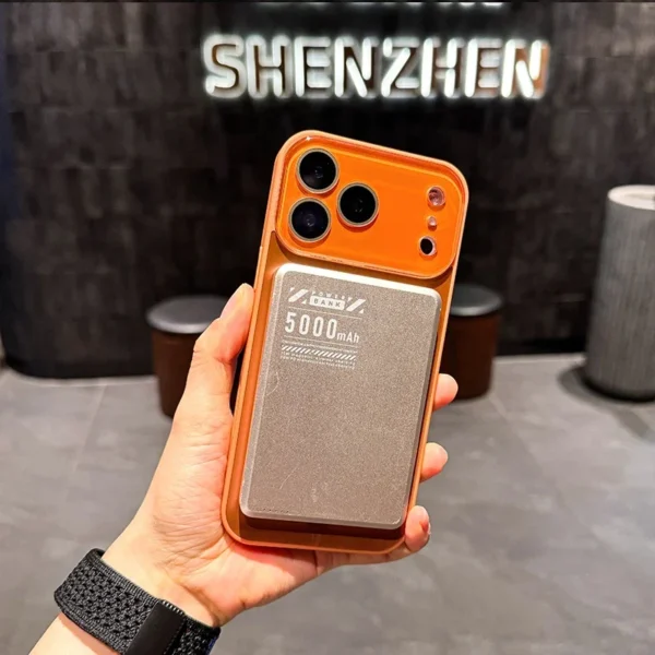 ⁦Luxury Large Window Magnetic Phone Case For iPhone 17 14 16 15 13 Pro max 17 Air Falling Anti Vibration Protection Phone Cover⁩ - الصورة ⁦5⁩