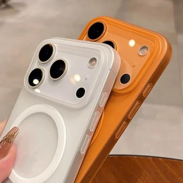 ⁦For iPhone 17 Air 17Pro Max Magsafe Case for iPhone 16 15 17 Pro Max 16 Plus Slim Matte Ultra Thin PC Magnetic Shockproof Cover⁩ - الصورة ⁦4⁩