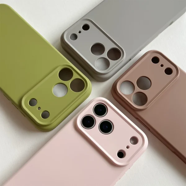 ⁦TPU Shockproof Cover For iPhone 17 16 Pro Max For iPhone 17Air 16 15 14 13 Plus Case Liquid Silicone Original TPU Protect Case⁩ - الصورة ⁦6⁩
