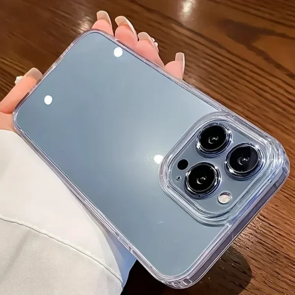 ⁦Ultra Thin Clear Acrylic Phone Case For iPhone 17 16 15 14 Plus 13 12 11 Pro Max Phone Back Cover Transparent Shockproof Cover⁩ - الصورة ⁦3⁩