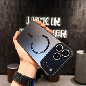 Luxury Large Window Magnetic Phone Case For iPhone 17 14 16 15 13 Pro max 17 Air Falling Anti Vibration Protection Phone Cover