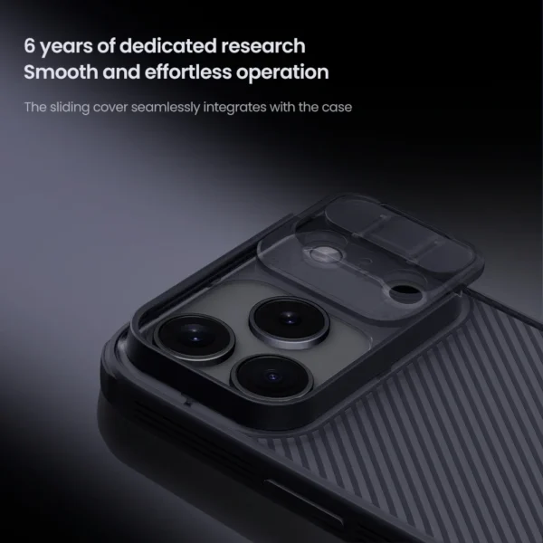 For iPhone 17 Pro Max / 17 Air Nillkin Case Soft Edges Camshiled Pro Camera Slide Cover Protection Back Cover for iPhone 17