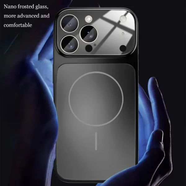 ⁦Armor Shockproof Phone Case for iPhone 16 15 14 13 Pro Max Plus 17 Air for Magsafe Magnetic Matte Wireless Charge Cover⁩ - الصورة ⁦5⁩
