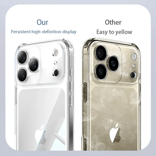 ⁦Luxury Transparent Phone Case For iPhone 17 Pro Max Air Soft TPU Silicone Back Cover Clear Case⁩ - الصورة ⁦6⁩