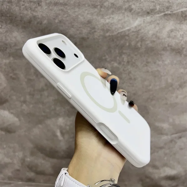⁦Luxury Official Original Silicone Magsafe Magnetic Phone Case For iPhone 17 Air 16 15 14 13 12 11 17 Pro Max Must Haves Cover⁩ - الصورة ⁦4⁩