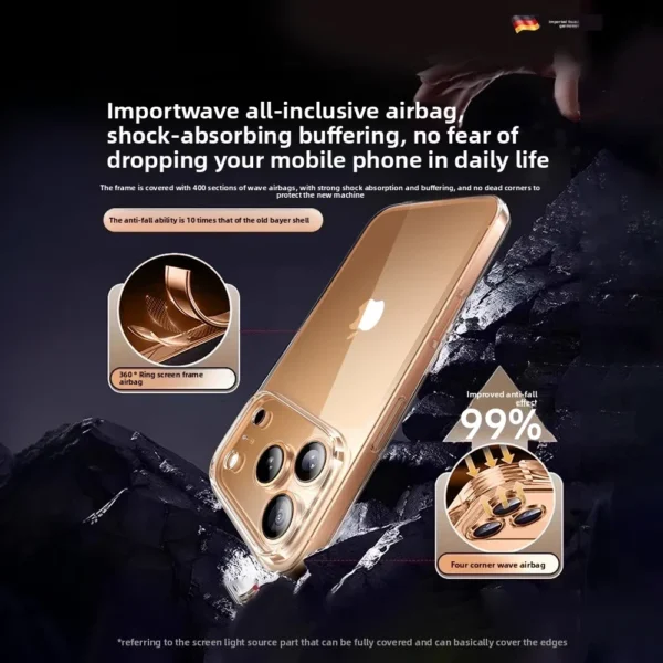 ⁦DIVI Soft Transparent Case TPU Clear Case For iPhone 17 16 15 14 13 12 11 Pro Max 13 MINI Shockproof Silicone Clear Phone Case⁩ - الصورة ⁦6⁩
