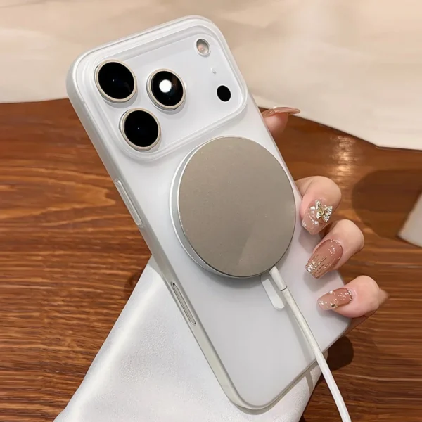 ⁦For iPhone 17 Air 17Pro Max Magsafe Case for iPhone 16 15 17 Pro Max 16 Plus Slim Matte Ultra Thin PC Magnetic Shockproof Cover⁩ - الصورة ⁦6⁩