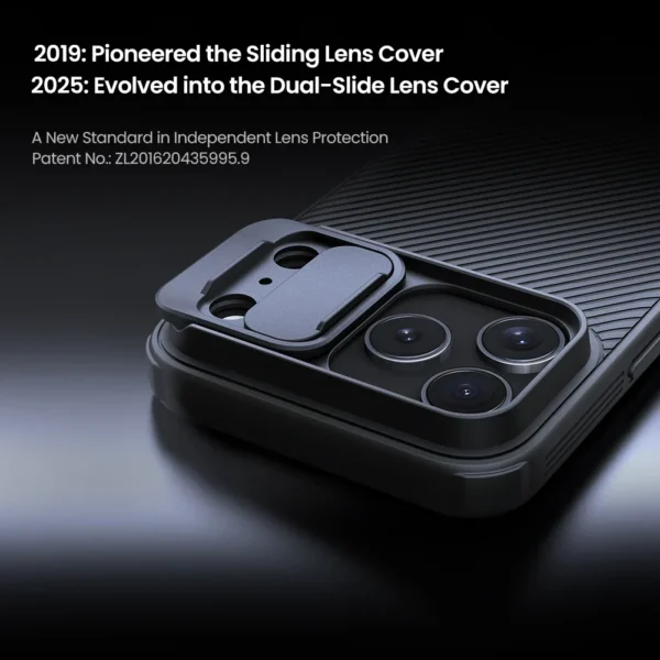 ⁦For iPhone 17 Pro Max / 17 Air Nillkin Case Soft Edges Camshiled Pro Camera Slide Cover Protection Back Cover for iPhone 17⁩ - الصورة ⁦2⁩