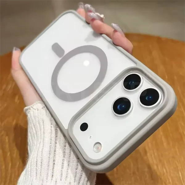 ⁦Luxury Magnetic Magsafe Case For iPhone 17 Air 17 Pro 17 Pro Max Candy Color Matte Clear Hard Cover Soft Shell Ultra Thin ﻿⁩ - الصورة ⁦6⁩
