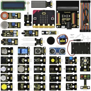 Keyestudio 37 in 1 Sensor Starter Kit With Micro:Bit V2.0 for BBC MicroBit Makecode DIY 38 Projects (Including Micro:Bit V2 )