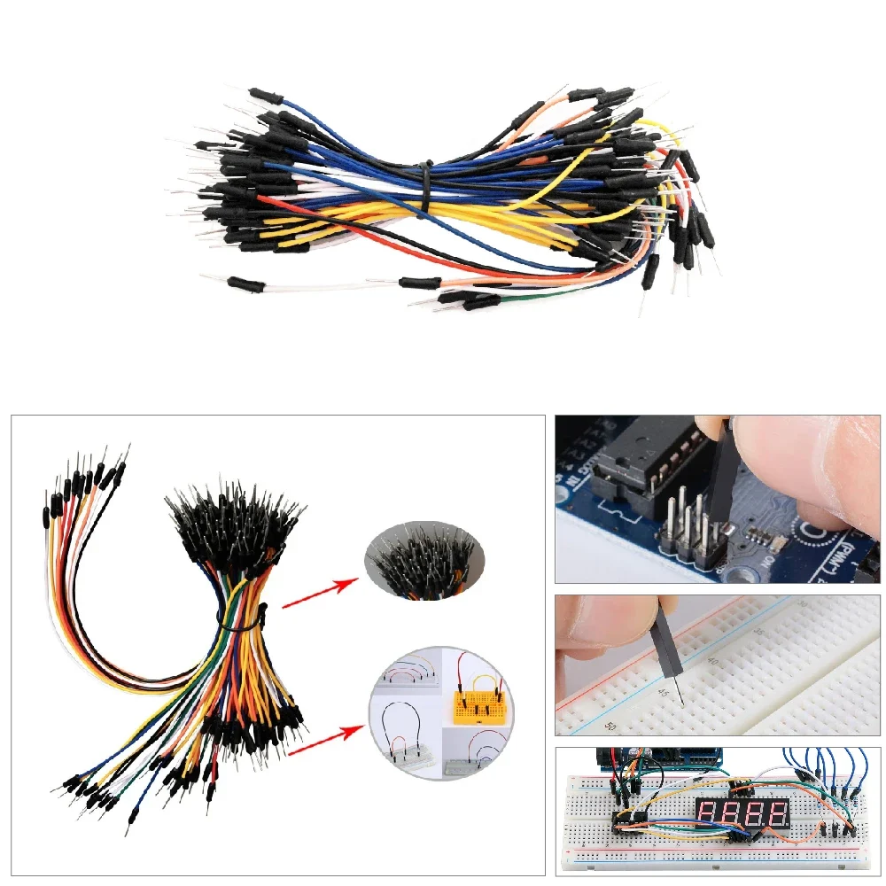 Keyestudio MB102 830 Point Solderless Breadboard +3.3V/5V Power Module+65 Jumper Wires for Arduino DIY Electronic Project Kit - الصورة 3