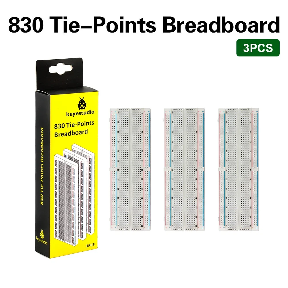 3PCS HI-Q Breadboard 830 Point Solderless PCB Bread Board MB-102 Gift Box For Arduino Proto Shield DIY