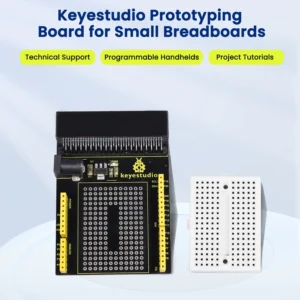 Keyestudio Micro: Bit Prototyping Shield V1 With Small Breadboard For BBC Micro bit Support PXT Graphical Programming Interface