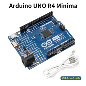 Original Arduino UNO R4 WiFi/Arduino UNO R4 WiFi Arduino Controller Development Board Programming Learning Board with USB Cable<span> - </span>UNO R4 Minima