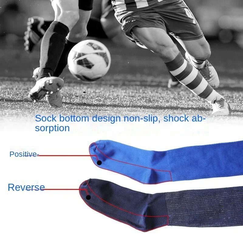 Football Socks Stockings Thin Male Female Adults Children Kids Students Perform Dance Breathable Men Running Sports Outdoor Z1 - الصورة 4