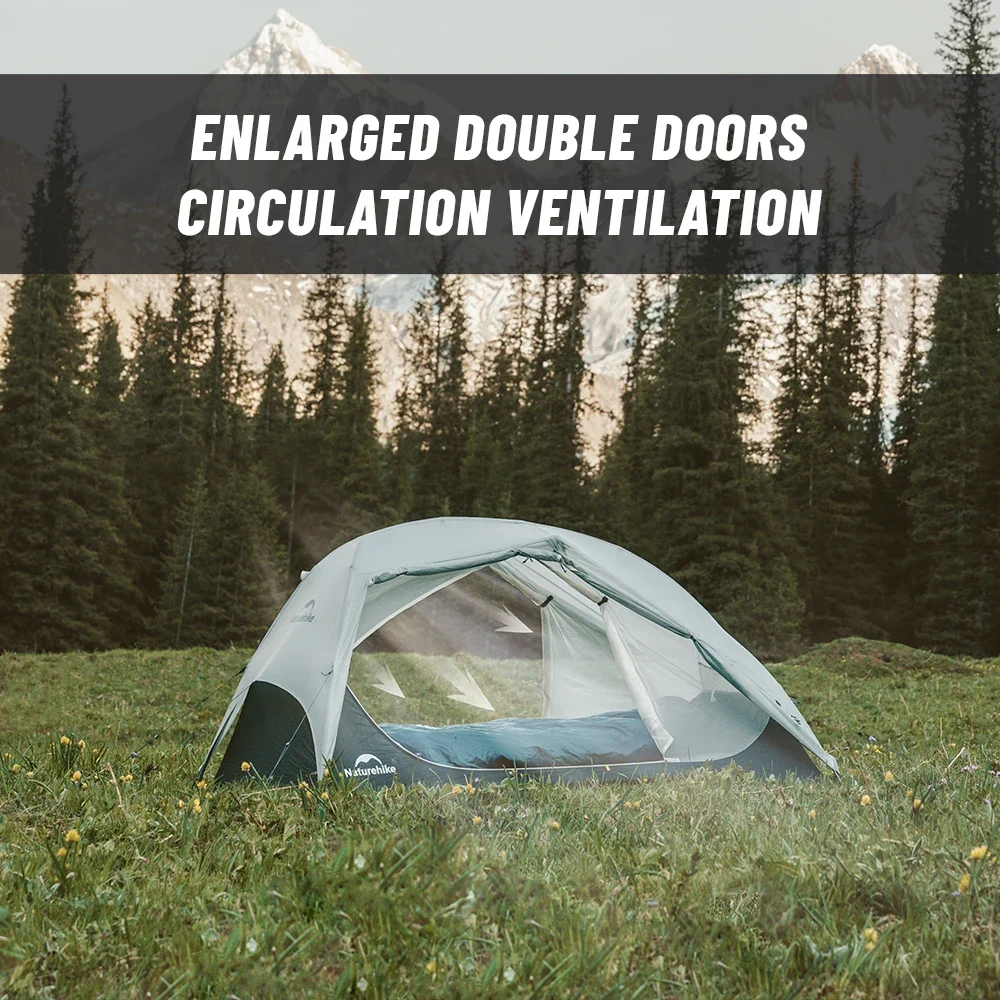 Naturehike 2025 خيمة تخييم جديدة خفيفة لشخصين مقاوم للماء خيام مظلة كبيرة في الهواء الطلق 4 الموسم 1 شخص خيمة شاطئ للسفر - الصورة 2