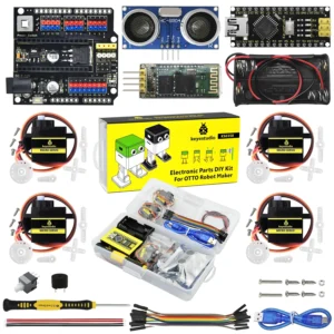 مجموعة Keyestudio-Starter لروبوت اردوينو نانو ، ألعاب برمجة الجذعية ، أجزاء إلكترونية تصنعها بنفسك ، لا يطبع الجسم