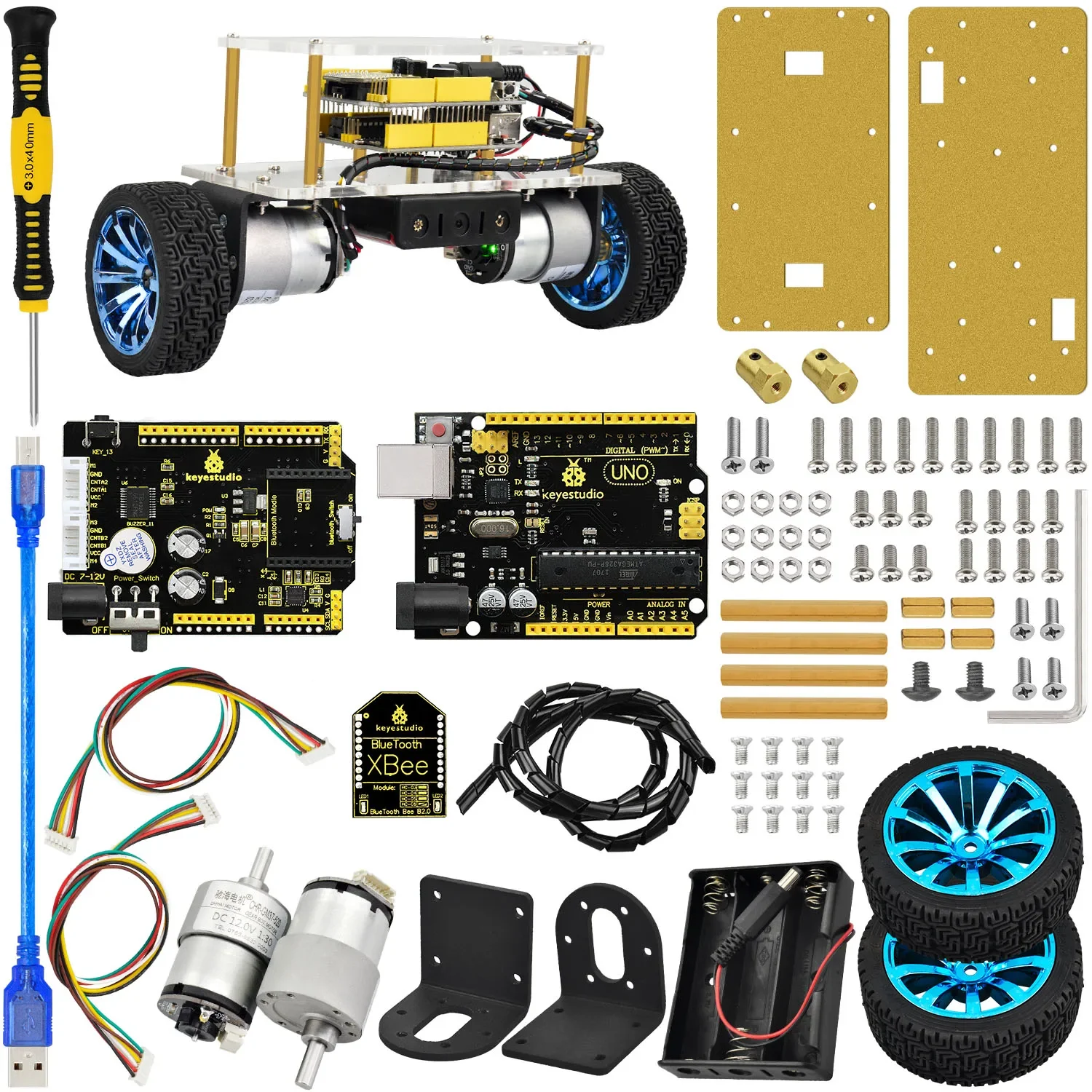 Self-Balance Robot Car Kit For Arduino Robot Pack Self-balancing Car DIY Electronic Pack/STEM Kits Toys Kids Birthday Gift - الصورة 2