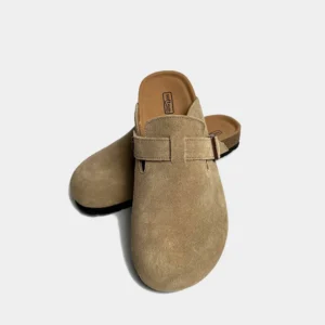 35~43 Women's Slipper Natural Cow Leather Outside Brand Fashion Buckle Comfortable Slippers Women