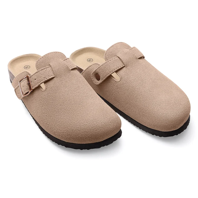 Pallene Women Classic Clogs Cork Footbed Slippers Slip-on Cork Sandals Feamle Unisex Beach Shoes Outdoor Men Mules And Clogs - الصورة 6