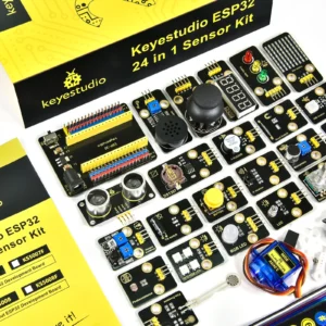 Keyestudio ESP32 Sensor Modules Kit 24PCS Sensor Compatible Lego Blocks For Arduino& Python& Raspberry Pi C Language Programming<span> - </span>No ESP32 Board