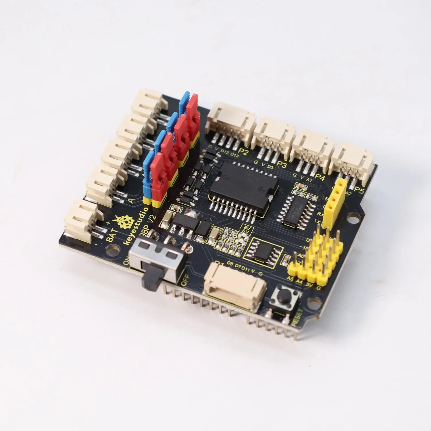 Keyestudio Quick Connectors Motor Drive Shield V2 for Arduino Robot Programming DIY Kit Expansion Board - الصورة 4