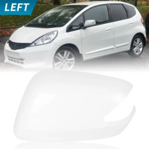 Car Door Side Rearview Mirror Cap Cover White Left Right for Honda Fit Jazz GE6 GE8 2009 2010 2011 2012 2013 with Turn Signal<span> - </span>1pc Left