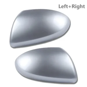 Auto Left Right Side Rear View Mirror Cover Cap For Mazda 2 Mazda 3 1.6 2009 2010 2011 2012 Car Replacement Sliver/Blue Painted<span> - </span>1pair Sliver