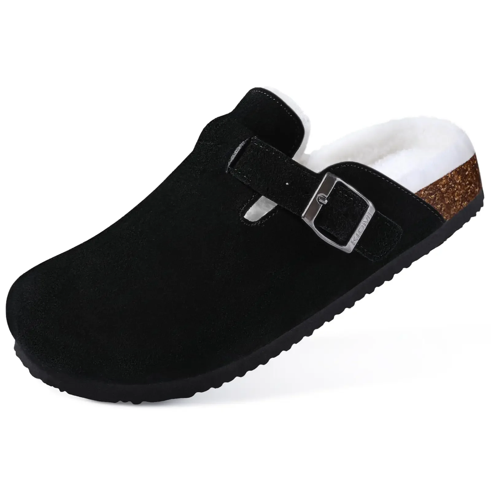 Comwarm Fur Clogs For Women Men Winter Home Cork Mules Fuzzy Slippers Short Plush Potato Shoes Indoor Outdoor Warm zuecos mujer - الصورة 4