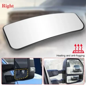 Car Rearview Side Mirror Glass Lower Heated LH RH For FORD F150 CREW SUPER DUTY F250 F350 F550 Pickup Truck US 2017-2022 Replace<span> - </span>1pc Right