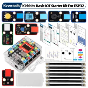 Keyestudio Kidsbits ESP32 IoT Basic Starter Kit For Arduino ESP32 With Kidsbits IOT Main Board For Arduino Programming Projects