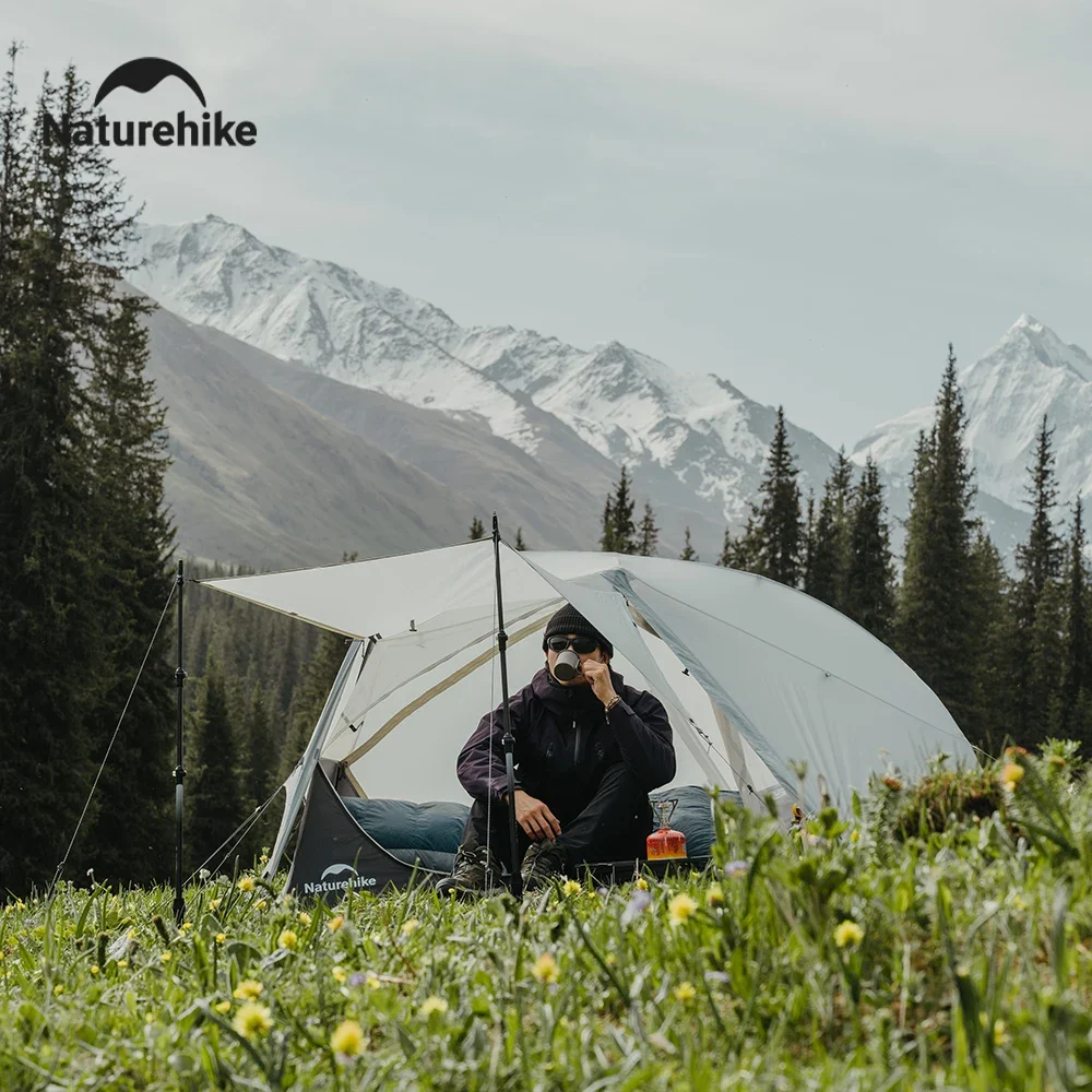 Naturehike 2025 خيمة تخييم جديدة خفيفة لشخصين مقاوم للماء خيام مظلة كبيرة في الهواء الطلق 4 الموسم 1 شخص خيمة شاطئ للسفر - الصورة 6