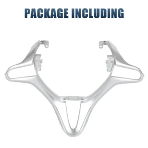 Car Steering Wheel Cruise Buttons Cover Panel Frame Decor Strip for Honda Fit City 2009-2014 78541-TF0-N81ZF 78541-TF0-N81ZA<span> - </span>Matte Sliver