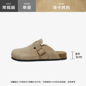 New Shoes Women Retro Boken Shoes Summer Outerwear Women's Slippers Thick Sole Anti Slip Toe Cap Women Sandal Sandalias De Mujer