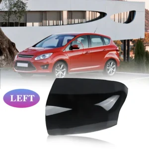 Door Side Wing Rear View Mirror Cover Cap Glossy Black for Ford Focus 2 MK2 2004-2008 Focus 2 C-MAX 2003-2007 C-MAX 2007-2010<span> - </span>1pc Left