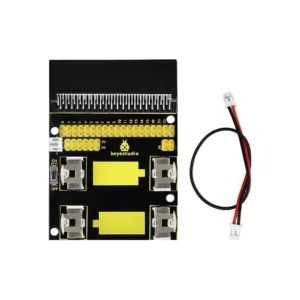 Keyestudio Micro:bit Power Supply Shield For Micro:bit Power Supply Black & Environmental-friendly PXT Graphical Programming