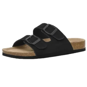 Bebealy Classic Women Cork Sandals Summer Cork Clogs Sandals Outdoor Men Mules Retro Women Clogs Sandals With Adjustable Buckle