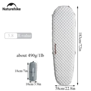 مرتبة هوائية للتخييم-مرتبة هوائية خفيفة للغاية دافئة ، مرتبة قابلة للطي محمولة في الهواء الطلق 4 مواسم ، مرتبة عالية القيمة R<span> - </span>mummy-l