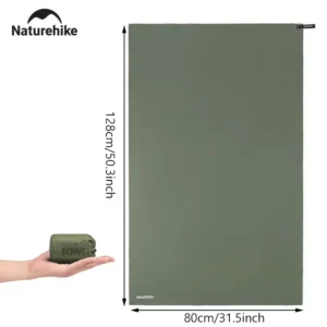 Naturehike 2025 منشفة الشاطئ سريعة الجفاف مقاوم للماء تنفس خفيفة منشفة استحمام في الهواء الطلق المشي لمسافات طويلة الصالة الرياضية منشفة ماصة<span> - </span>bath-towel-olive