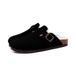 Comwarm Fur Clogs For Women Men Winter Home Cork Mules Fuzzy Slippers Short Plush Potato Shoes Indoor Outdoor Warm zuecos mujer