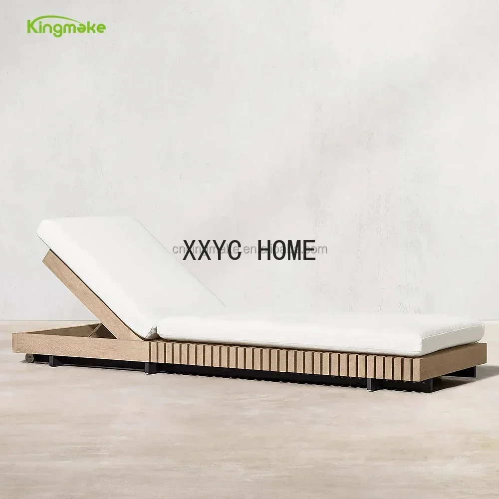 كرسي صالة خارجي من الألومنيوم وسرير مزدوج مقاوم للماء لحمام السباحة والشاطئ والفندق على سطح السفينة - الصورة 6