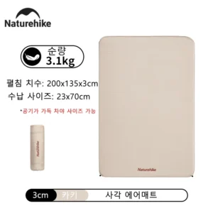 Naturehike 2025 جديد الذاتي تضخيم مرتبة هوائية 6 سنتيمتر رشاقته خفيفة نزهة وسادة النوم للطي التخييم في الهواء الطلق الهواء حصيرة<span> - </span>3cm-l