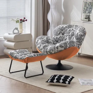 كراسي كرسي بذراعين للاسترخاء، أثاث منزلي مريح، مقعد مريح، كرسي ألعاب على شكل بيضة، أريكة كسولة، كراسي مريحة وحديثة<span> - </span>recliner-stool-b9