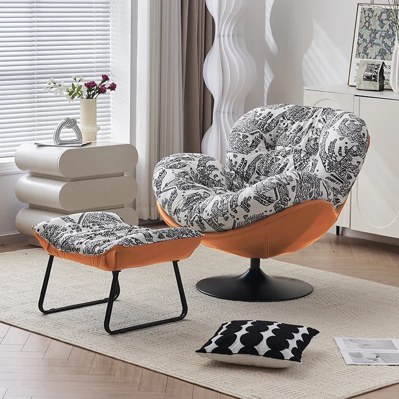 كراسي كرسي بذراعين للاسترخاء، أثاث منزلي مريح، مقعد مريح، كرسي ألعاب على شكل بيضة، أريكة كسولة، كراسي مريحة وحديثة - الصورة 3