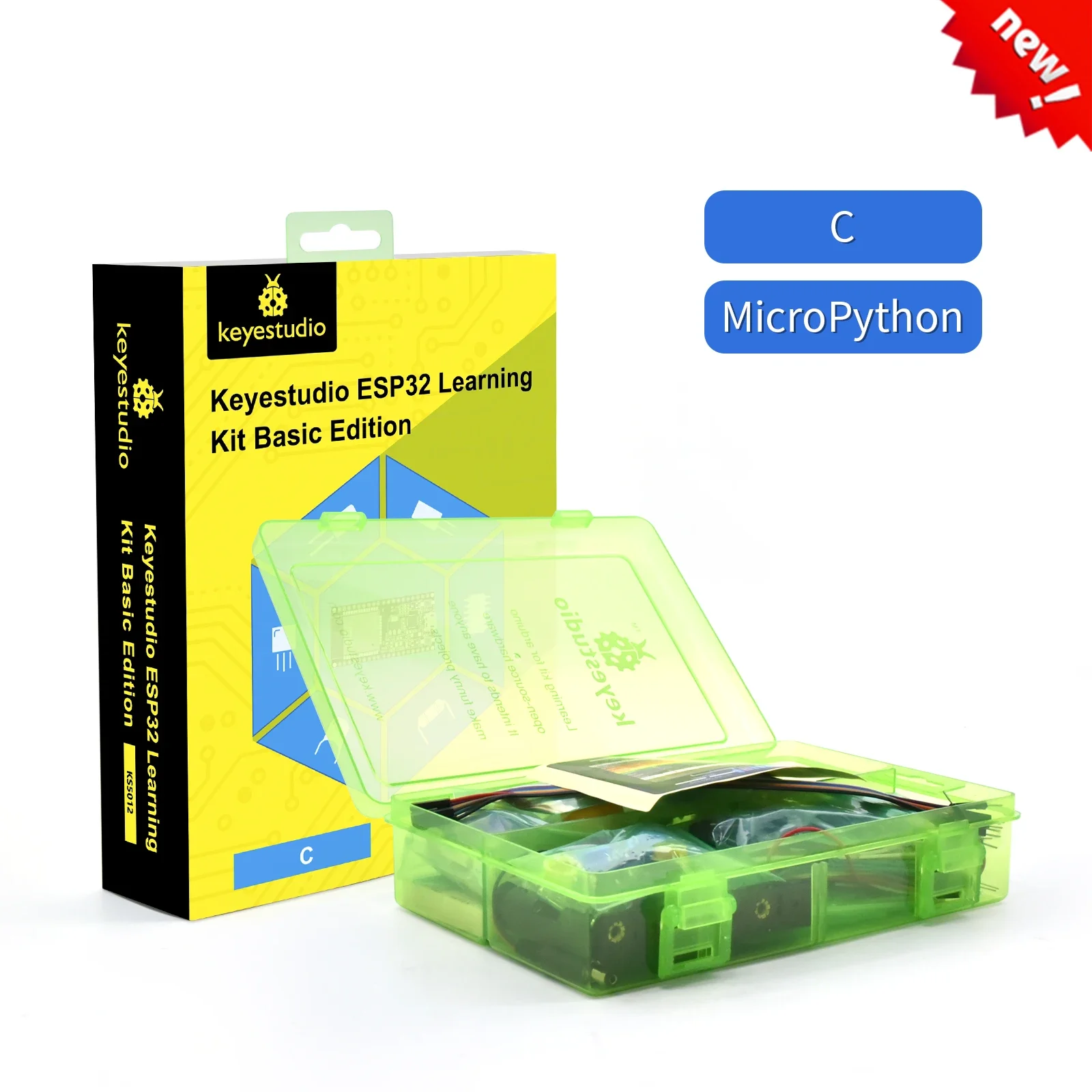 Keyestudio ESP32 Basic Learning Kit Electronic Components Sensors Modules For Arduino Starter Kit Support Python Programming - Image 6
